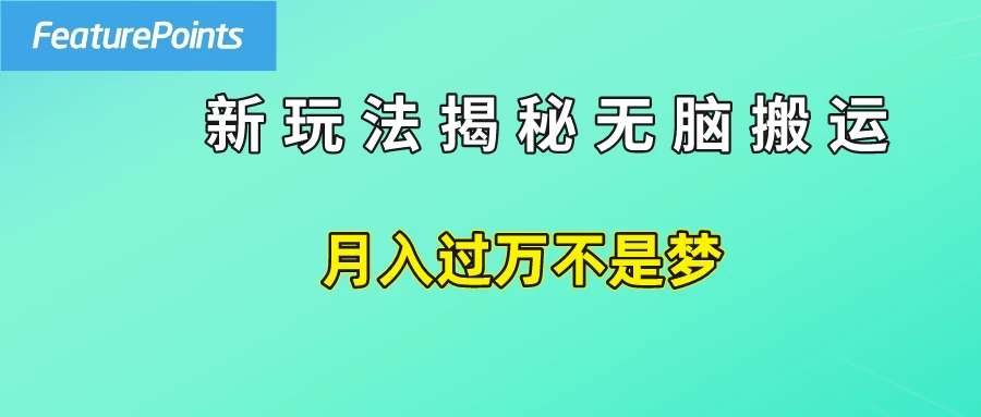 简单操作,每天50美元收入,搬运就是赚钱的秘诀!
