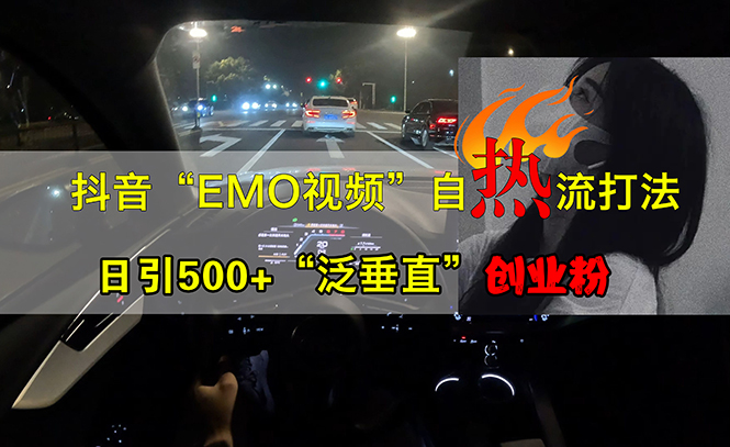 抖音EMO视频自热打法,日引500+“泛垂直”创业粉 第1张 抖音EMO视频自热打法,日引500+“泛垂直”创业粉 第1张