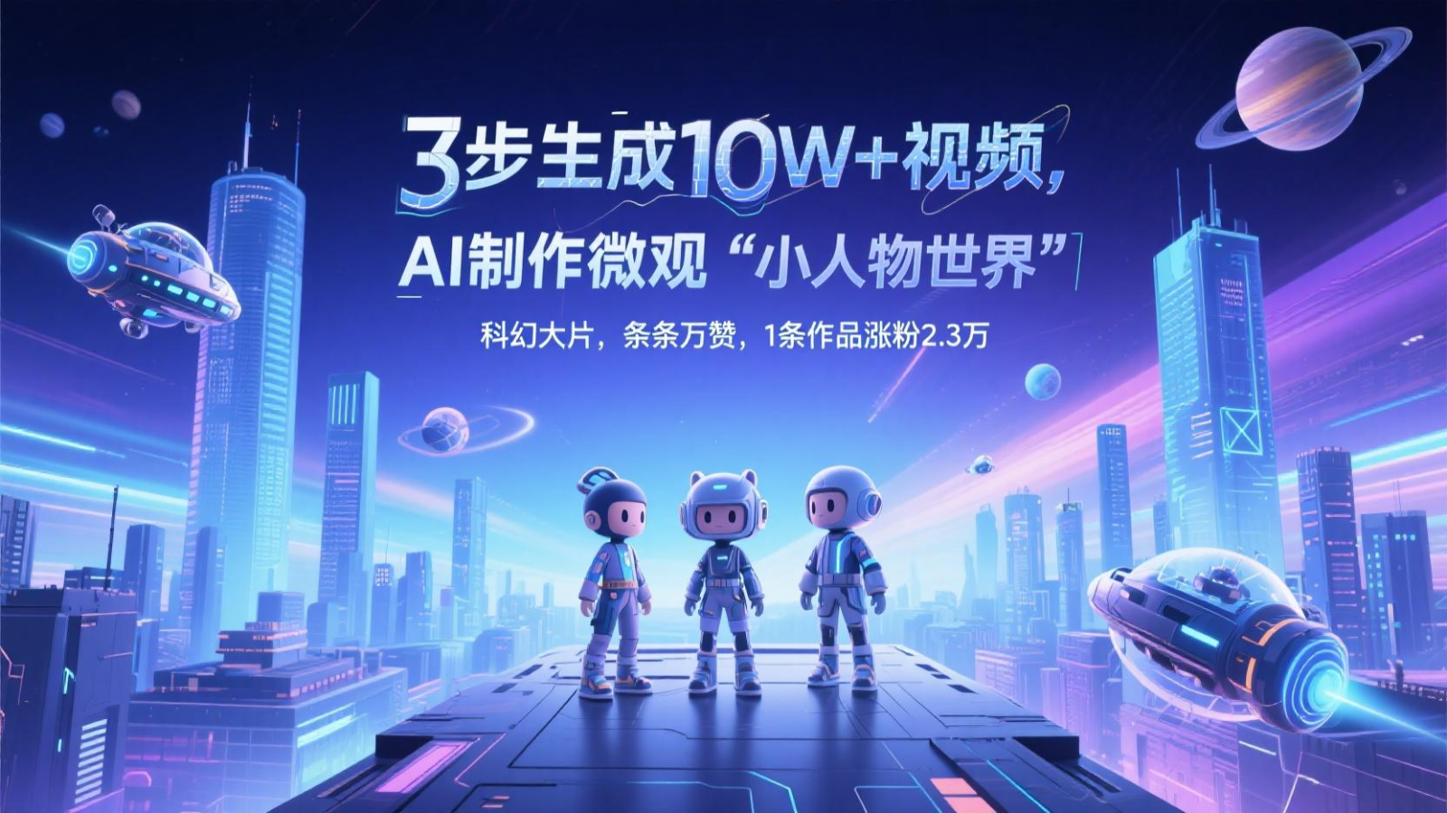 三步生成10W+视频,AI制作微观“小人物世界”科幻大片 第1张 三步生成10W+视频,AI制作微观“小人物世界”科幻大片 第1张