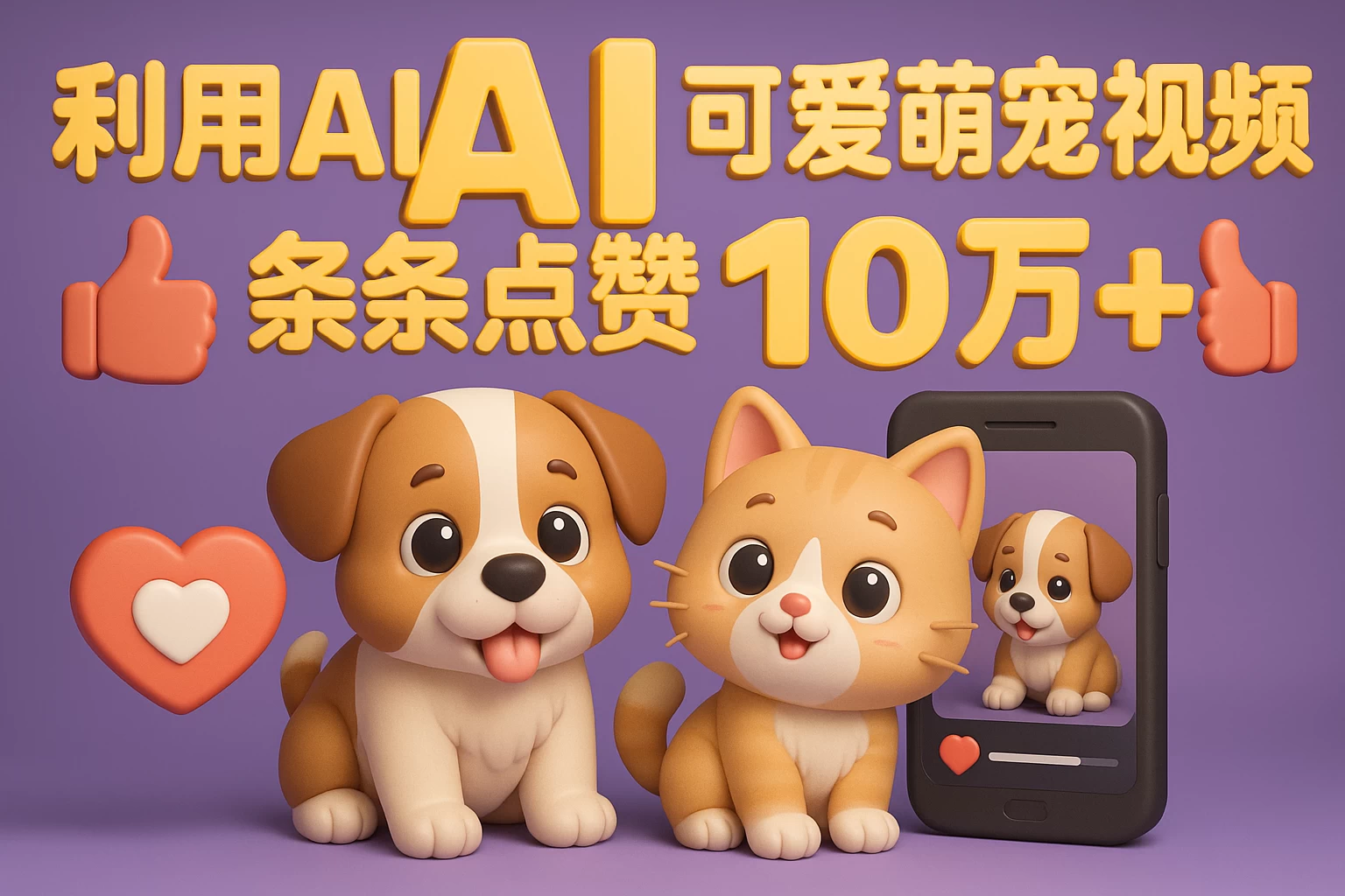 能骗过系统的AI萌宠视频制作全攻略:从 0 到 2 万粉的爆款密码 第1张 能骗过系统的AI萌宠视频制作全攻略:从 0 到 2 万粉的爆款密码 第1张