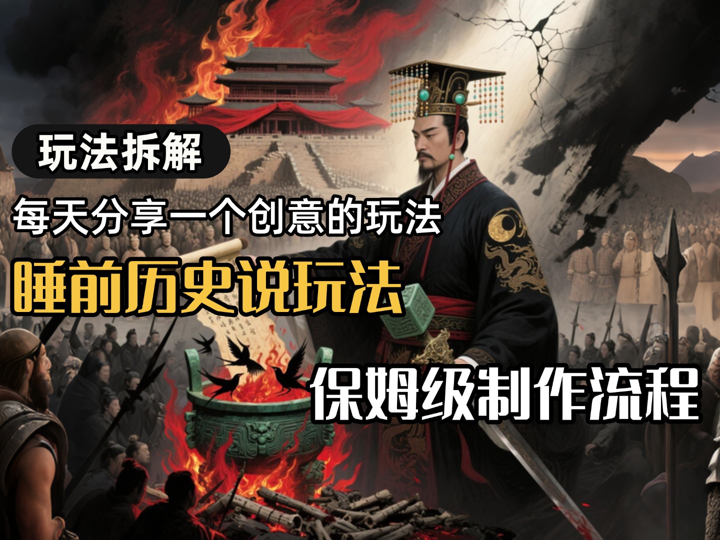 13条作品涨粉24.5万,全流程拆解睡前历史说,保姆级教程 第1张 13条作品涨粉24.5万,全流程拆解睡前历史说,保姆级教程 第1张